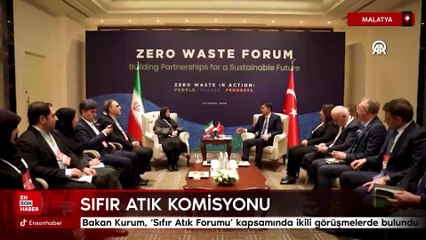 Bakan Kurum, ‘Sıfır Atık Forumu’ kapsamında ikili görüşmelerde bulundu