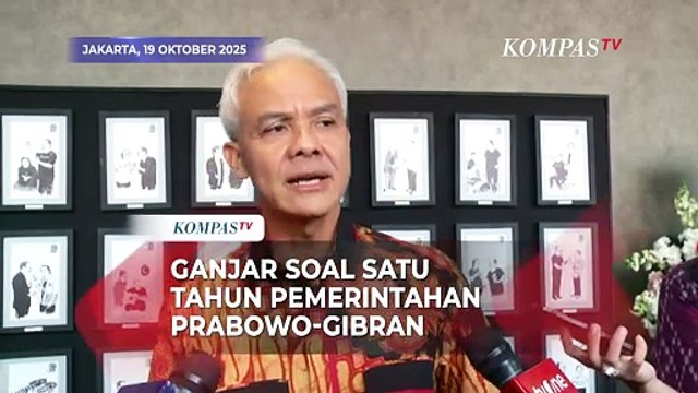 Kata Ganjar Pranowo Soal Satu Tahun Pemerintahan Prabowo-Gibran: PR Paling Besar Janji Politik