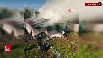 Malatya’da müstakil evde korkutan yangın