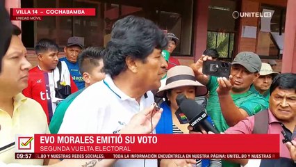 Evo vota el trópico y dice que candidatos no representan al movimiento popular