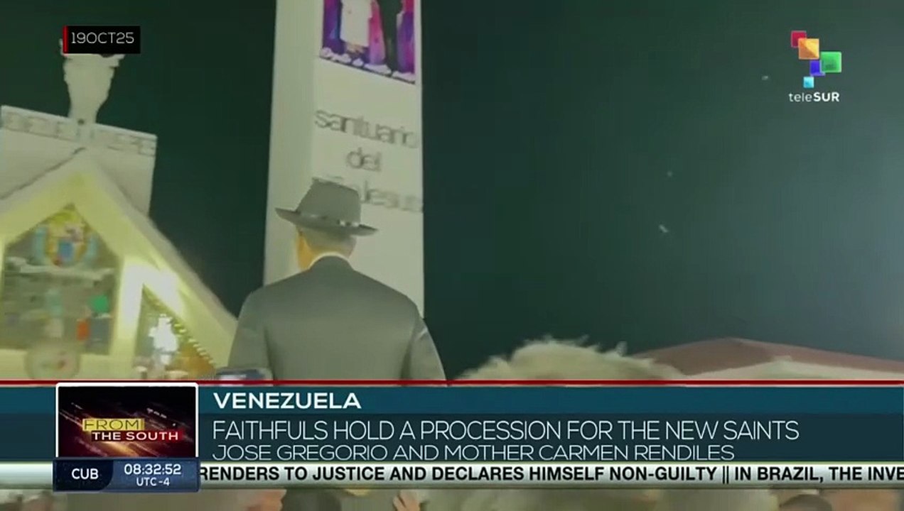 Venezuela, faithful’s hold a procession for the new Saints Jose Gregorio and Mother Carmen Rendiles
