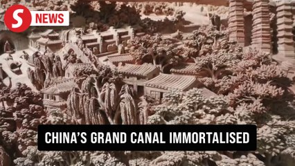 44m wood carving revives China’s Grand Canal