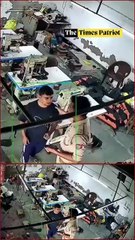 Agra Shock: Cop Caught on Camera Slapping Youth Inside Factory