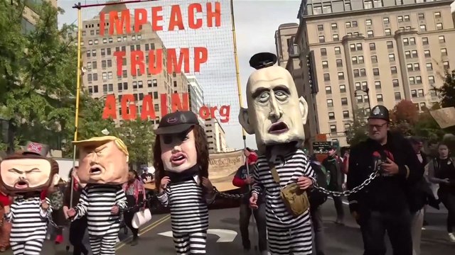 Massive crowds decry Trump in 'No Kings' protests across all 50 US states and abroad