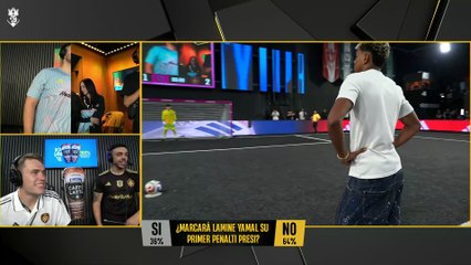 El penalti de Lamine Yamal en la Kings League: engaño al portero y celebración coronándose