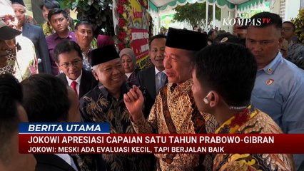 Satu Tahun Prabowo-Gibran, Jokowi: Meski Ada Evaluasi Kecil, Tapi Berjalan Baik | BERITA UTAMA