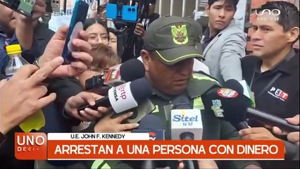 Detienen a ciudadano con dinero en un recinto electoral de Santa Cruz