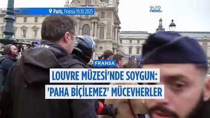 Paris'teki Louvre Müzesi soygun nedeniyle kapatıldı: 'Paha biçilemez' mücevherler çalındı