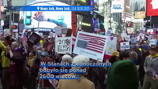 Dziesiątki tysięcy ludzi na ulicach USA w ogólnokrajowych protestach przeciwko Trumpowi No Kings”