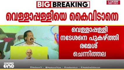 മനസ്സിൽ ഒന്നുവെച്ച് മറ്റൊന്ന് വിളിച്ച് പറയുന്ന ആളല്ല വെള്ളാപ്പള്ളി: രമേശ് ചെന്നിത്തല