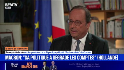 Pour François Hollande, ancien président de la République, "il ne fallait pas censurer" le gouvernement