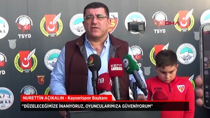 Zecorner Kayserispor Başkanı Nurettin Açıkalın: Kaybetmek kötü oldu