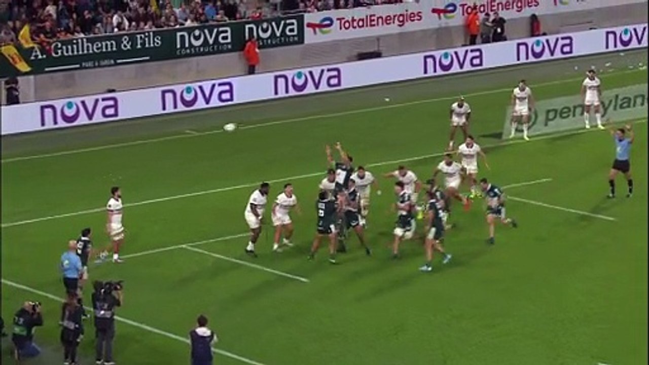 TOP 14 - Essai de Jimi MAXIMIN (SP) - Section Paloise - Stade Toulousain