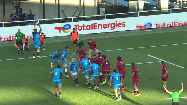 TOP 14 - Essai de Jordan UELESE (MHR) - Montpellier Hérault Rugby - LOU Rugby