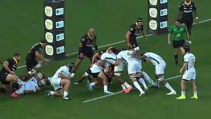 TOP 14 - Essai de Kyllian RINGUET (USM) - Stade Rochelais - US Montauban