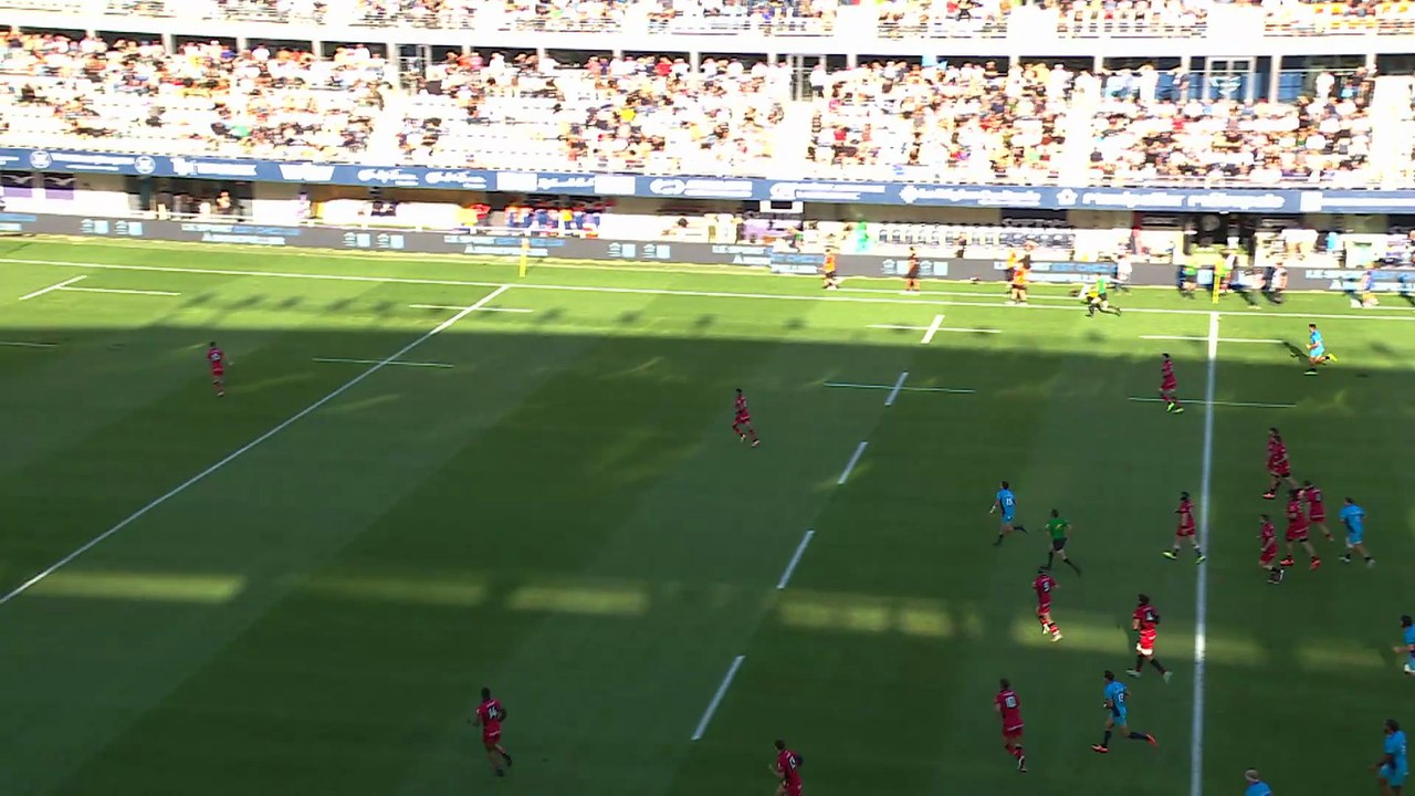 TOP 14 - Essai de Justo PICCARDO (MHR) - Montpellier Hérault Rugby - LOU Rugby