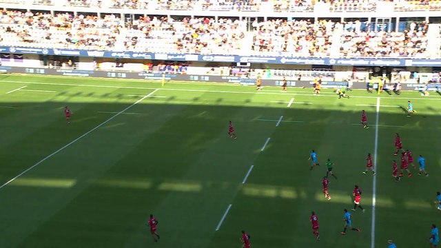 TOP 14 - Essai de Justo PICCARDO (MHR) - Montpellier Hérault Rugby - LOU Rugby