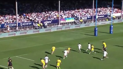 TOP 14 - Essai de Mateo CARRERAS 2 (AB) - Aviron Bayonnais - ASM Clermont
