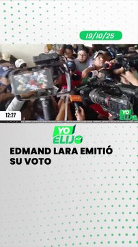 Edmand Lara emitió su voto