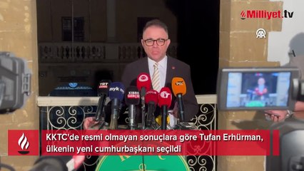 KKTC'de Cumhurbaşkanlığı seçimini Tufan Erhürman kazandı