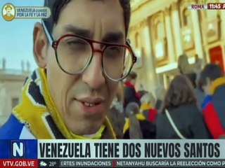 Venezolanos en Roma agradecen con fe y devoción canonización de nuestros Santos