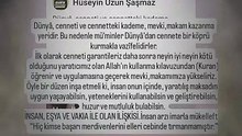Dünyâ, cenneti ve cennetteki kademe, mevki,makam kazanma yeridir. Bu nedenle mü’minler Dünyâ’dan cennete bir köprü kurmakla vazîfelidirler. İlk olarak cenneti garantileriz daha sonra neyin iyi neyin kötü olduğunu yaratıcımız olan Allah'ın kullanma kılavuz