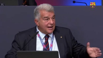 Laporta: "¿Mano blanca en el arbitraje? Si no la hay, se parece mucho"