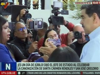 Presidente Maduro celebró la canonización de los Santos venezolanos junto al pueblo de La Pastora