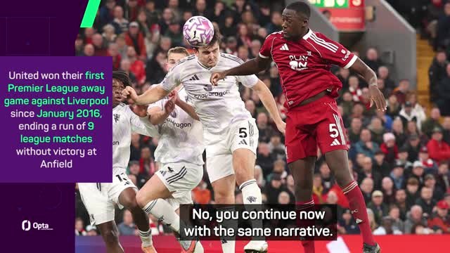 United 'the same team' despite breakthrough victory over Liverpool - Amorim