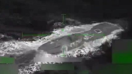 Trump shares footage of missile strike on ‘drug submarine’