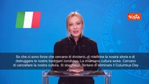 Meloni alla Niaf: Cultura woke vuole cancellarci, si sbagliano