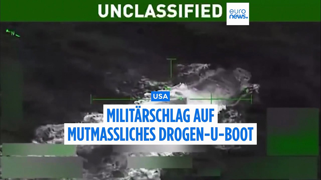 Trump veröffentlicht Video: US-Militär zerstört mutmaßliches Drogen-U-Boot in der Karibik