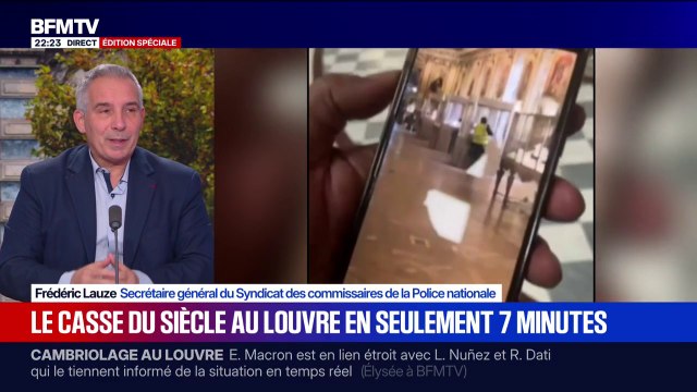 Cambriolage au Louvre: C'est un travail de professionnel , observe Frédéric Lauze, secrétaire général du Syndicat des commissaires de la Police nationale