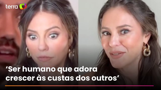 Com caras e bocas, Paolla Oliveira faz ‘react’ de ator que criticou sua atuação em ‘Vale Tudo’