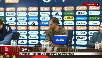 Domenico Tedesco: Galatasaray'ı düşünmüyorum