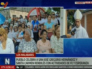 Cojedes | Habitantes de San Carlos de fiesta por canonización de los Santos venezolanos