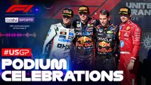 Podium Celebrations | Formula 1 United States Grand Prix 2025