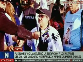 Pueblo trujillano vivió vigilia en honor a nuestros dos Santos canonizados por la iglesia católica