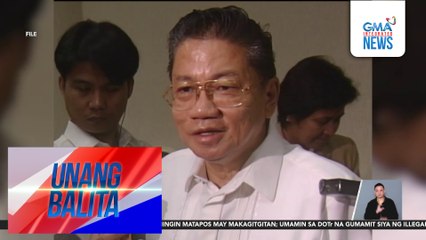 Dating PCG chairman na si Justice Magdangal Elma, pumanaw sa edad na 86 | Unang Balita
