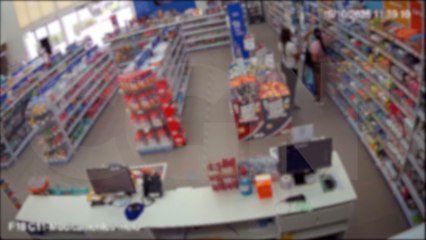 Roubo audacioso: mulheres furtam cerca de R$800 em produtos de uma farmácia em Cascavel