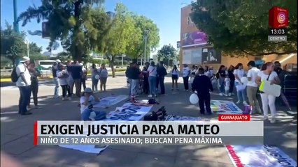 Exigen justicia por asesinato de Mateo, menor de 12 años en Guanajuato