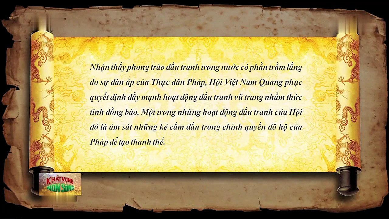 327 Đại Việt kiêu hùng - Hội Việt Nam Quang phục được thành lập Phan Bội Châu 1912