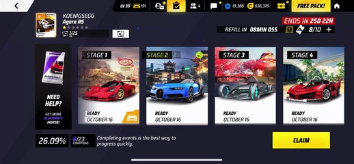 Koenigsegg Agera RS Seasonal Revving All Possible Runs | Phantom Riders Season | Asphalt Legends