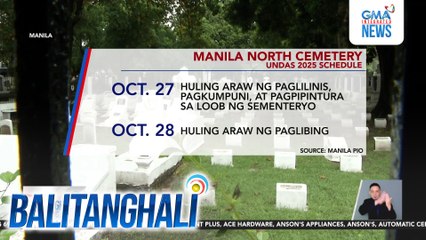 Manila North Cemetery (Undas 2025 schedule) | Balitanghali