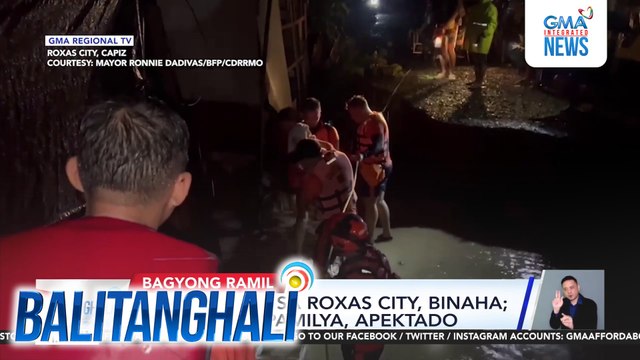 Ilang motorista, naabutan ng pagtaas ng tubig; kotse, nahulog sa gilid ng kalsada | Balitanghali