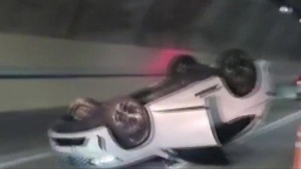 평택파주고속도로 구봉산터널 차량 전복...1명 경상 / YTN