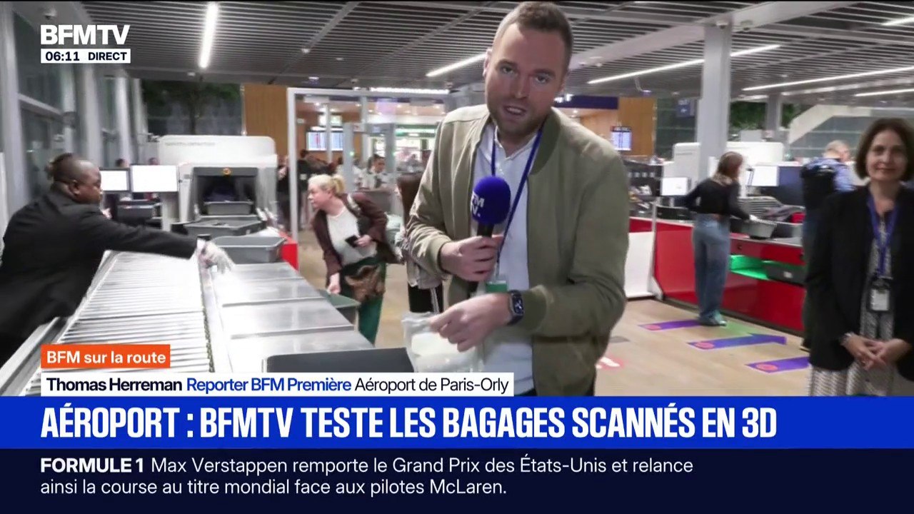 "Plus de sûreté et de sécurité": les scanners 3D déployés à l'aéroport de Paris-Orly seront généralisés d'ici 2030