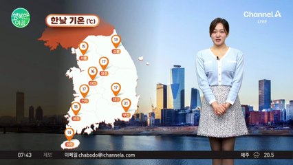[날씨] 한낮 20도 아래 급격한 추위