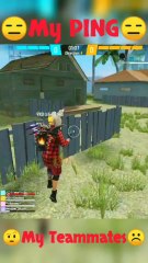 ☹️My Ping & My Teammates ☹️LOL #9xdgaming #freefirelive #reels #shortvideo #FF #freefirefunny #livestream #funny