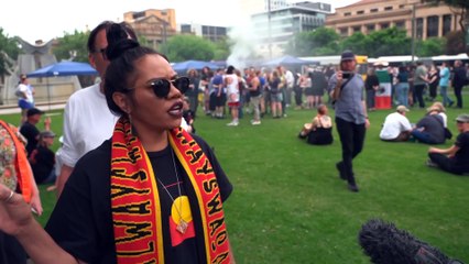Former March for Australia organiser marches against racism in Adelaide